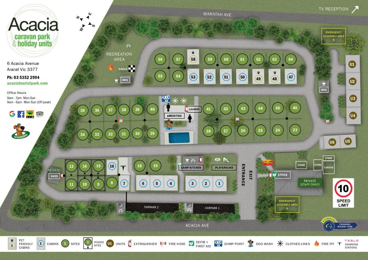 Acacia Caravan Park & Holiday Units Ararat Ngoại thất bức ảnh